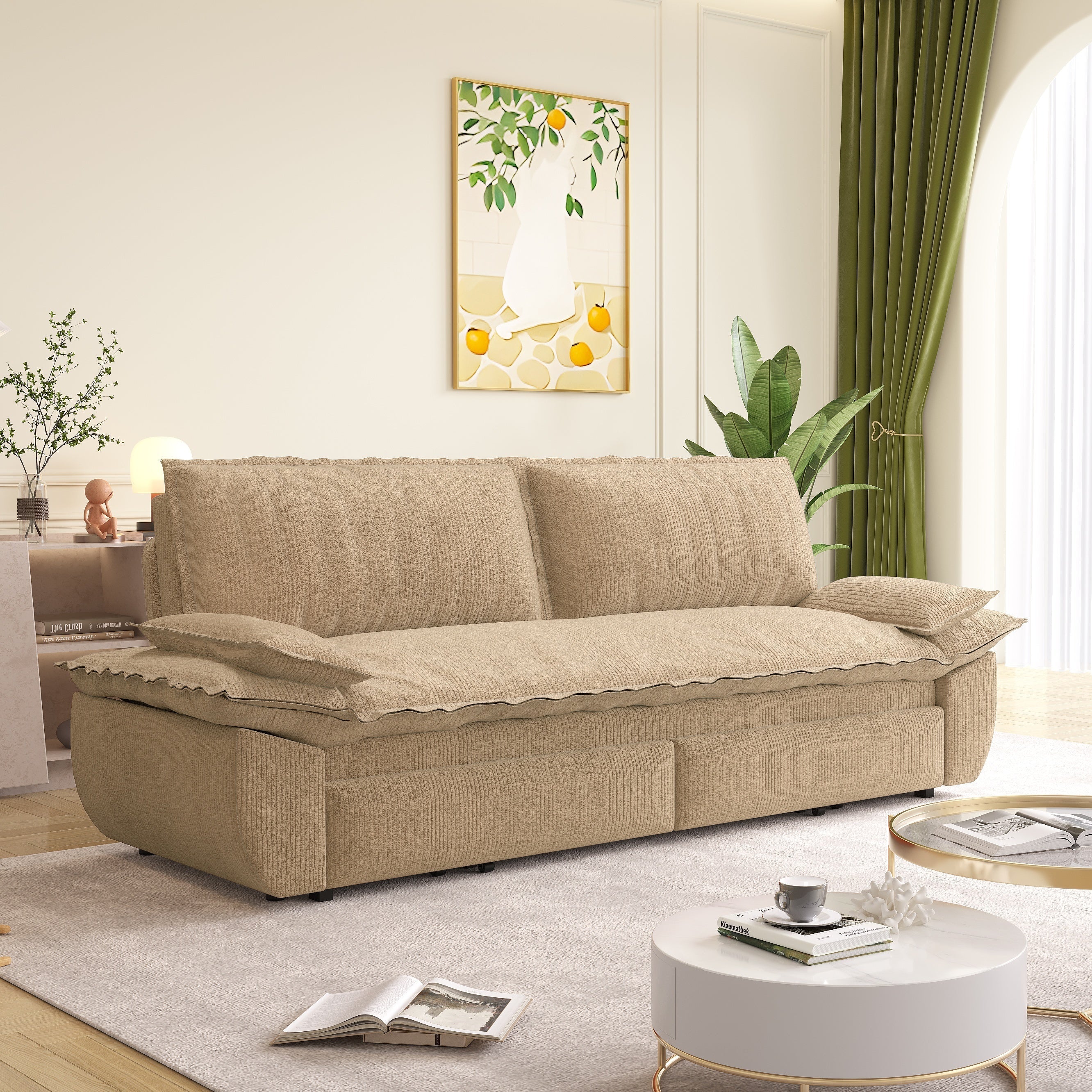 Sleeper Sofa Bed 3-in-1