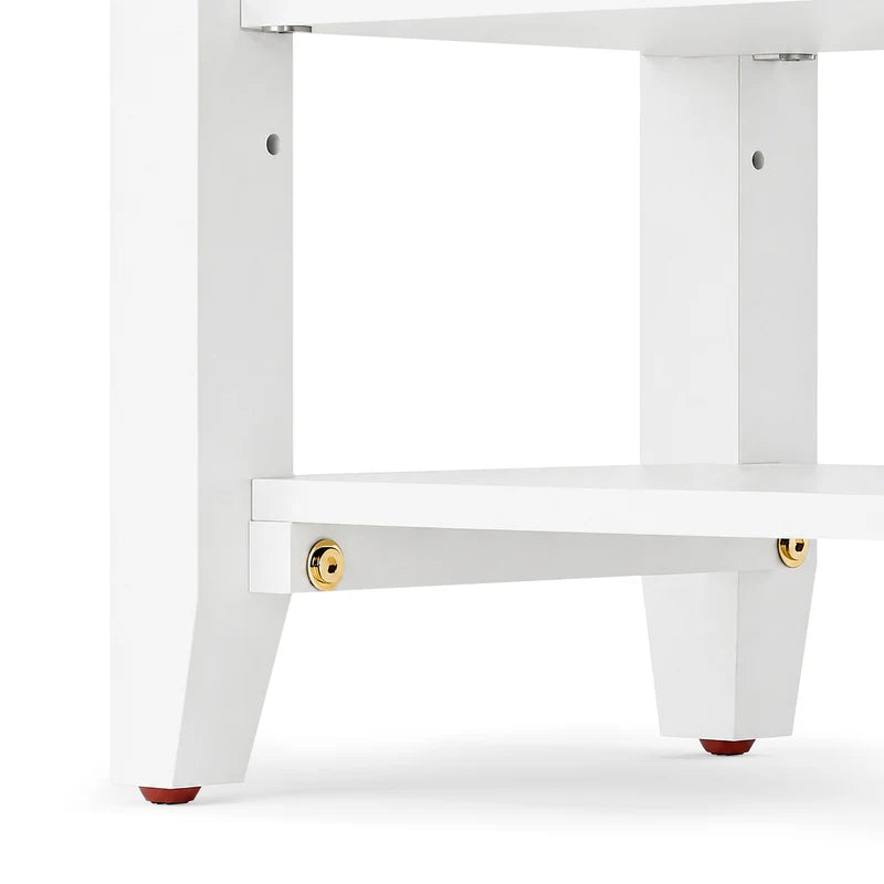 Entryway Solid Wood Shoe Storage Bench Multi-tier Shoe Rack White