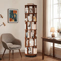 Rotating Bookshelf — Solid Wood, 6-Tier 360°