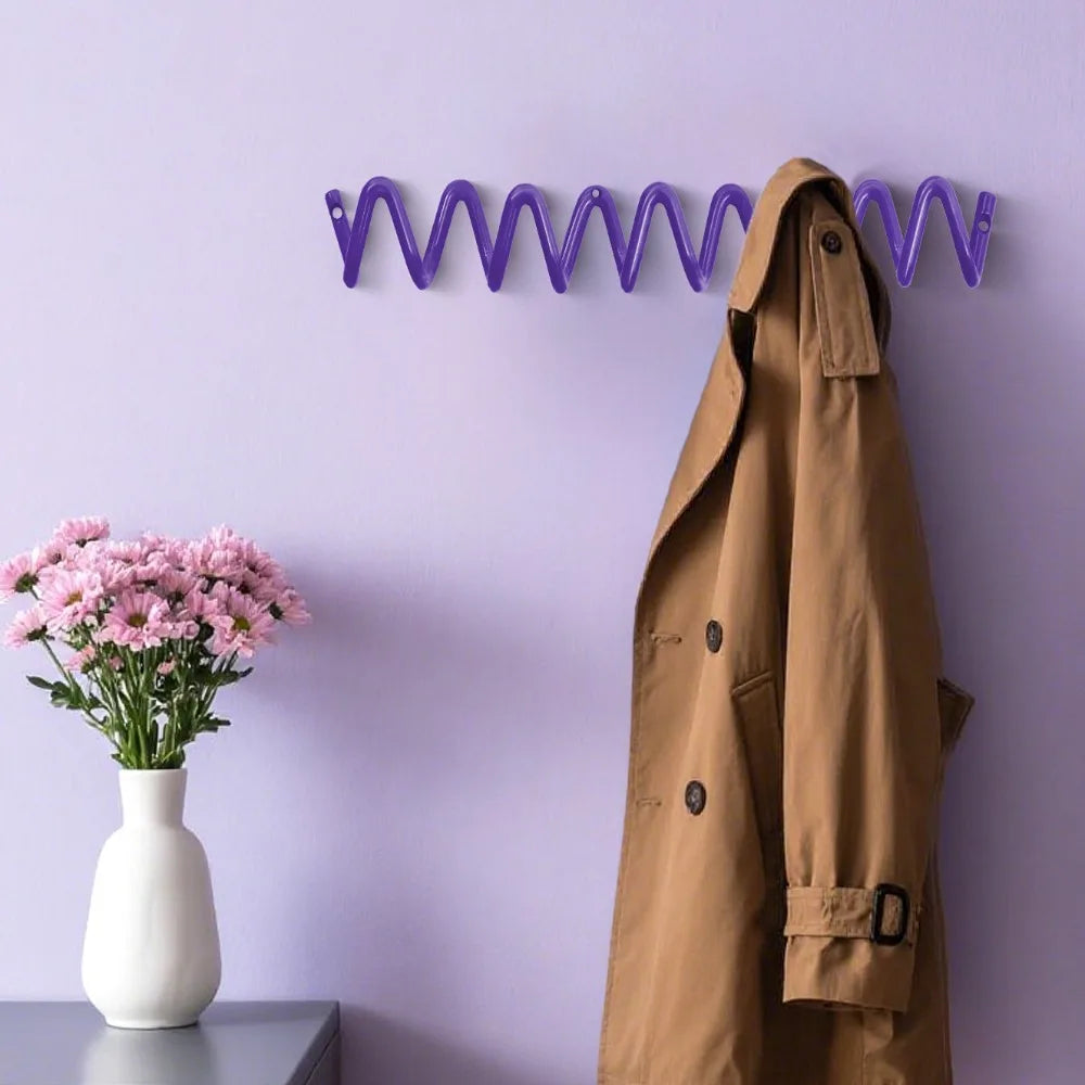 Creative Wave Shape Wave Coat Racks Interior Furniture Metal Wall Organizer Coat Hanger Home