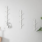 Simple Modern Solid Wood Wall Mounted Coat Rack Hanging Mounted Hanger Cabinet Furniture Bedroom Household Clothes Hats Storage