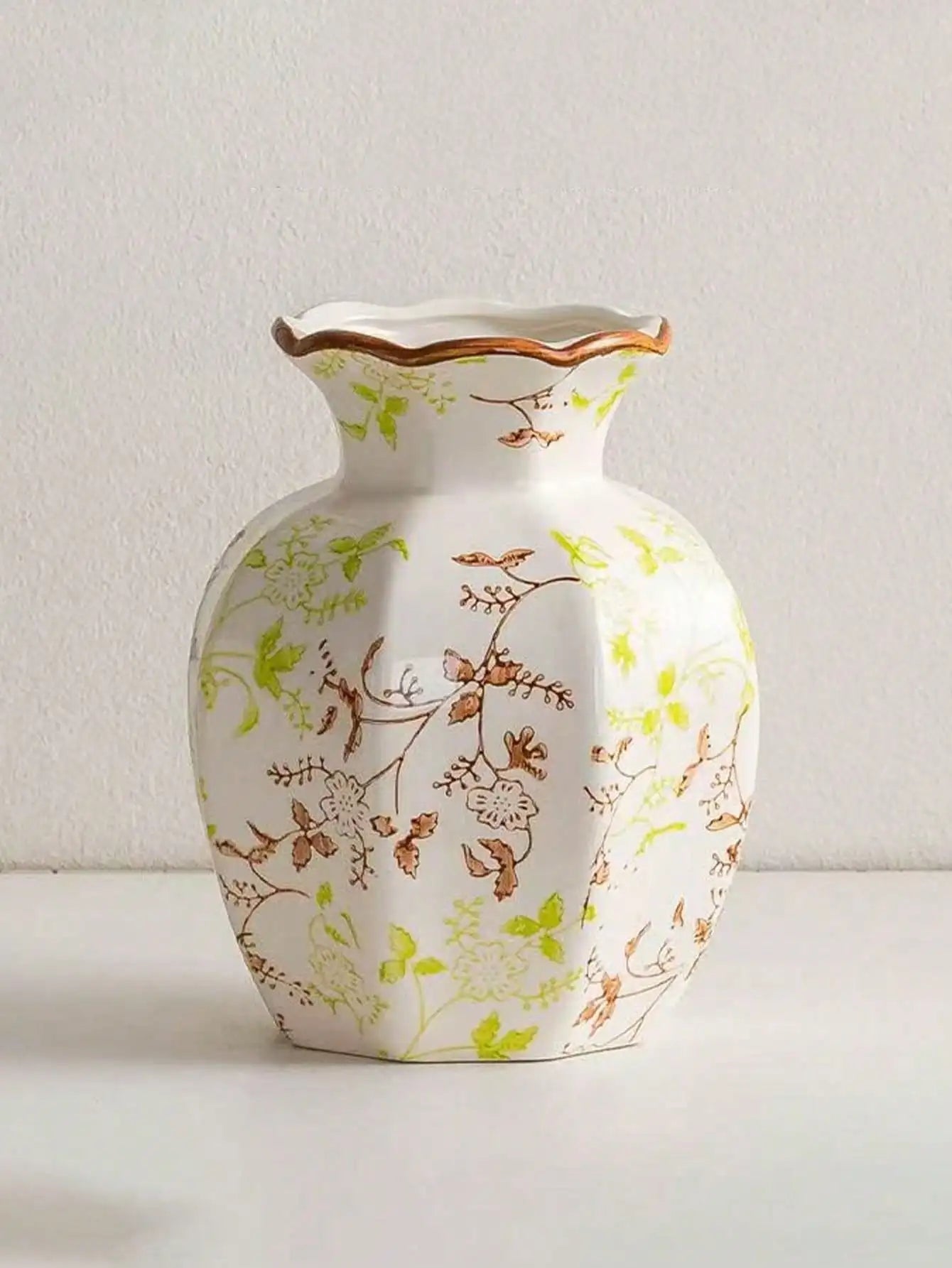 1 Pc Blue & White Porcelain Vase, New Chinese Retro Flower Vase, Living Room, Entrance, Office Floral Decor, Atmosphere Photogra