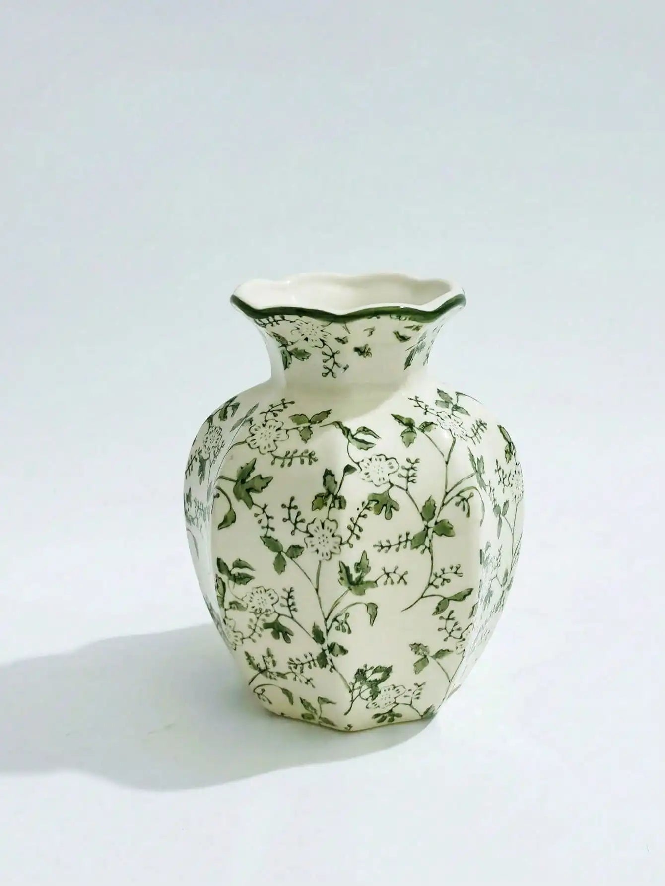 1 Pc Blue & White Porcelain Vase, New Chinese Retro Flower Vase, Living Room, Entrance, Office Floral Decor, Atmosphere Photogra