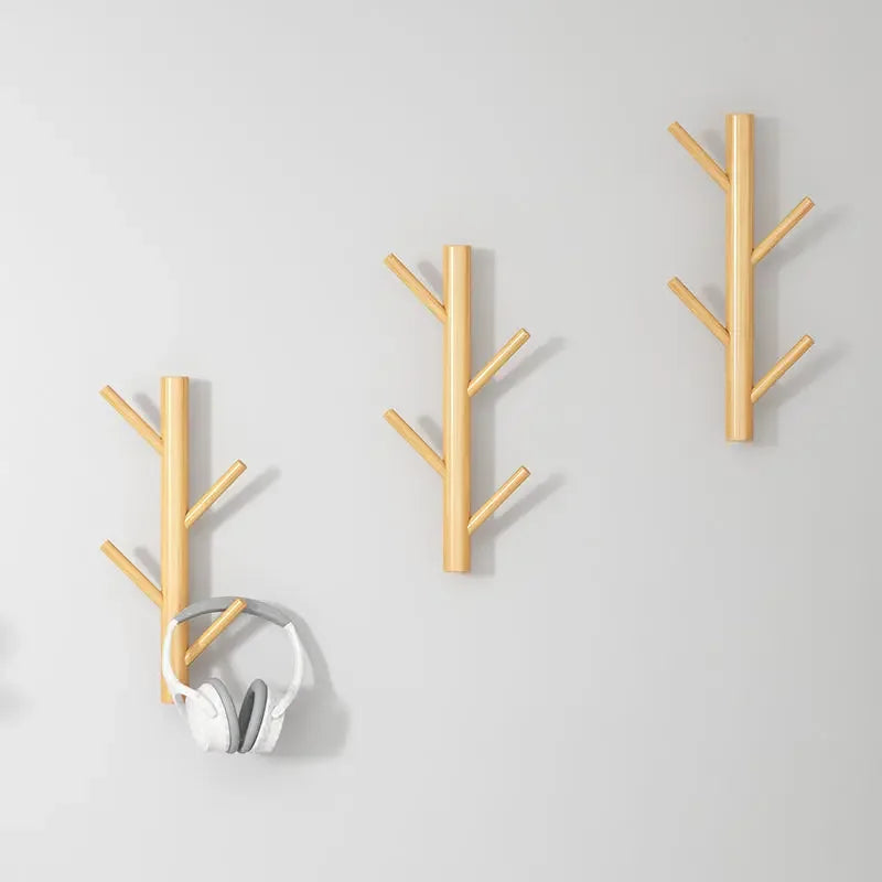 Simple Modern Solid Wood Wall Mounted Coat Rack Hanging Mounted Hanger Cabinet Furniture Bedroom Household Clothes Hats Storage