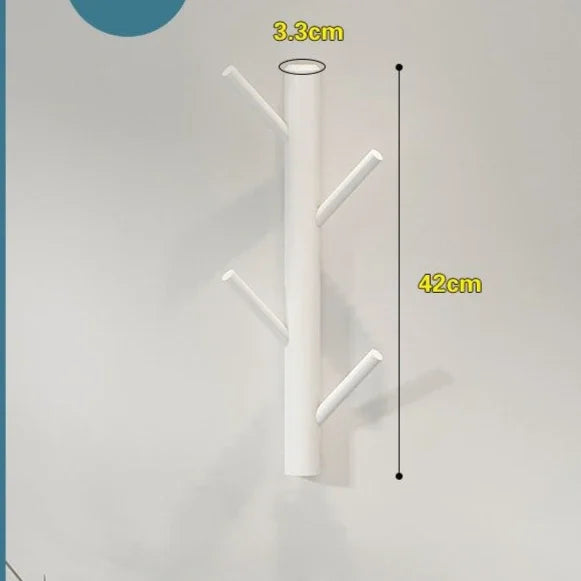 Simple Modern Solid Wood Wall Mounted Coat Rack Hanging Mounted Hanger Cabinet Furniture Bedroom Household Clothes Hats Storage
